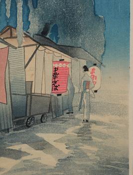 Eiichi Kotozuka, "Supper Wagon" / "The side of the canal", 1900-talets senare del.