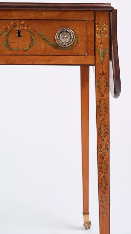 Klaffbord, s.k Pembroke table, England 1800-tal, Sheratonstil.