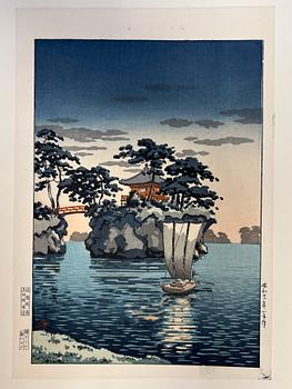 Tsuchiya Koitsu, "Godaido Shrine, Matsushima".