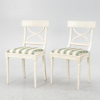Chairs, 6 pcs, Gustavian style, in the Bellman model, 20th century.