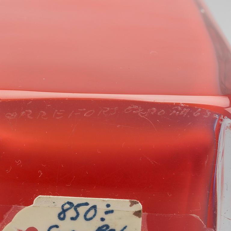 SVEN PALMQVIST, an Orrefors Expo glass vase.