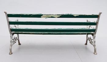 TRÄDGÅRDSSOFFA, gjutjärn, 1900-talets första hälft.