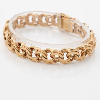 Armband, 18K guld, bismarcklänk.