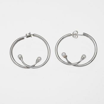 VIVIANNA TORUN BÜLOW HÜBE, armring och örhängen, ett par, Georg Jensen, Köpenhamn efter 1945, sterling.