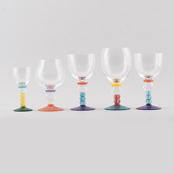 GLAS, 5 st, Kosta Boda, 1900-/2000-tal.