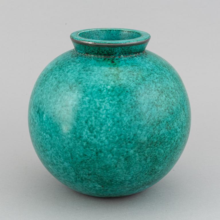 A Wilhelm Kåge stoneware vase, for Gustavsberg.