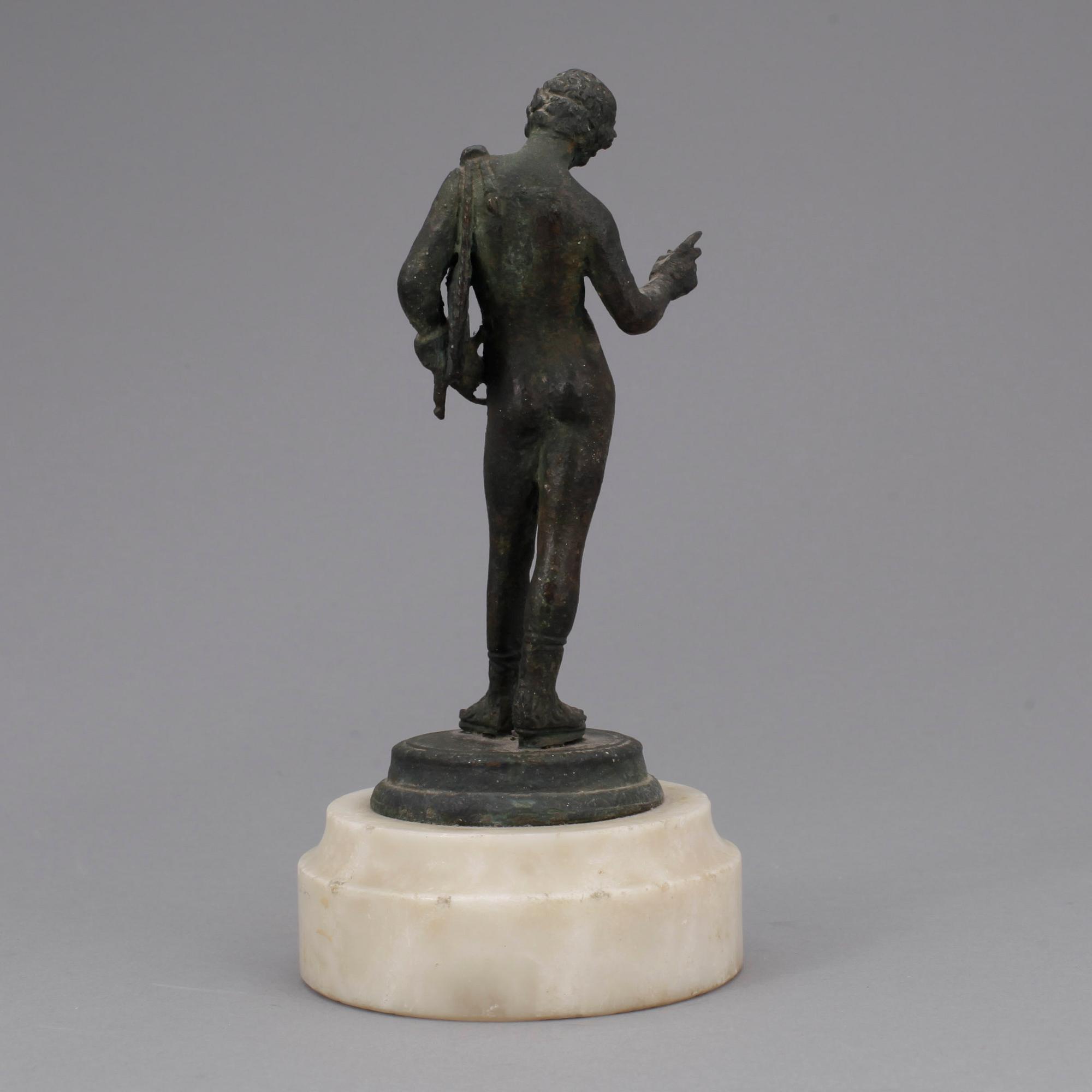 STATYETT, brons, kopia efter romerskt original, 1800/1900-tal.