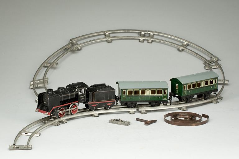 TÅGBANA, Märklin, tåg - och bandelar, 1950-tal.