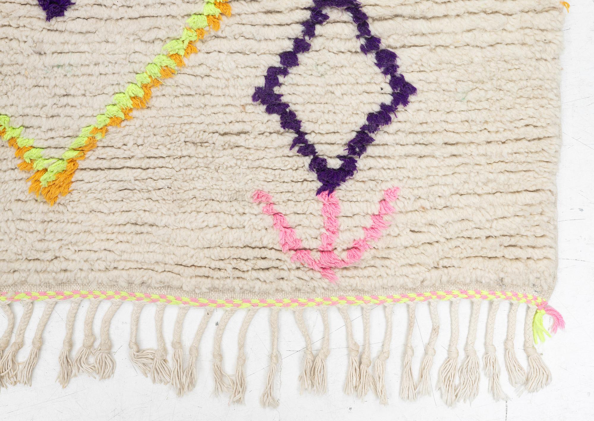 A Moroccan rug, approx. 177 × 126 cm.