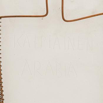 Birger Kaipiainen, a stoneware decorative dish signed Kaipiainen Arabia.