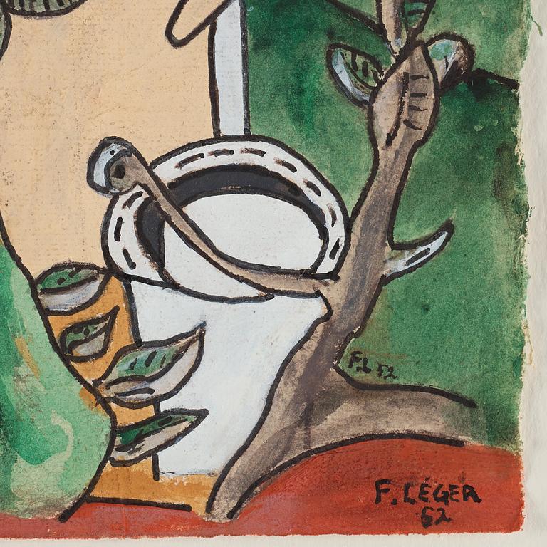 Fernand Léger, "Composition avec vase".