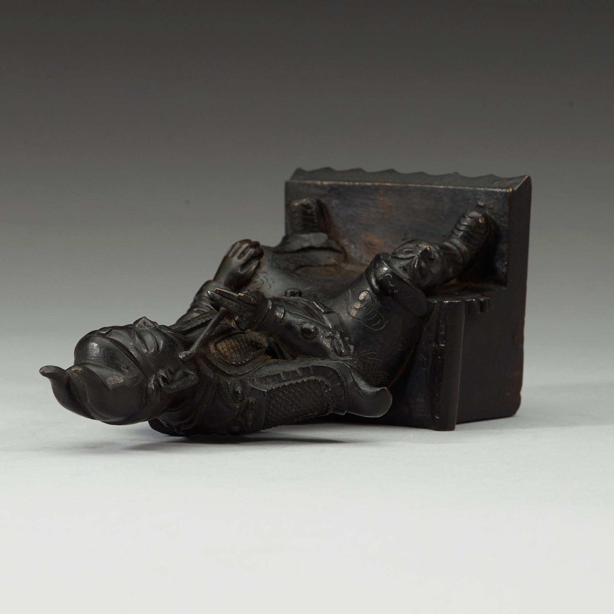 FIGURIN, brons, Qingdynastin, 1800-tal.