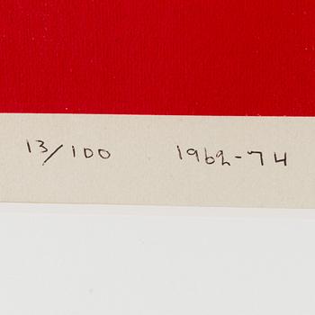 OLLE BAERTLING, screenprint, 1962-74, signed in ball point pen, numbered 13/100.