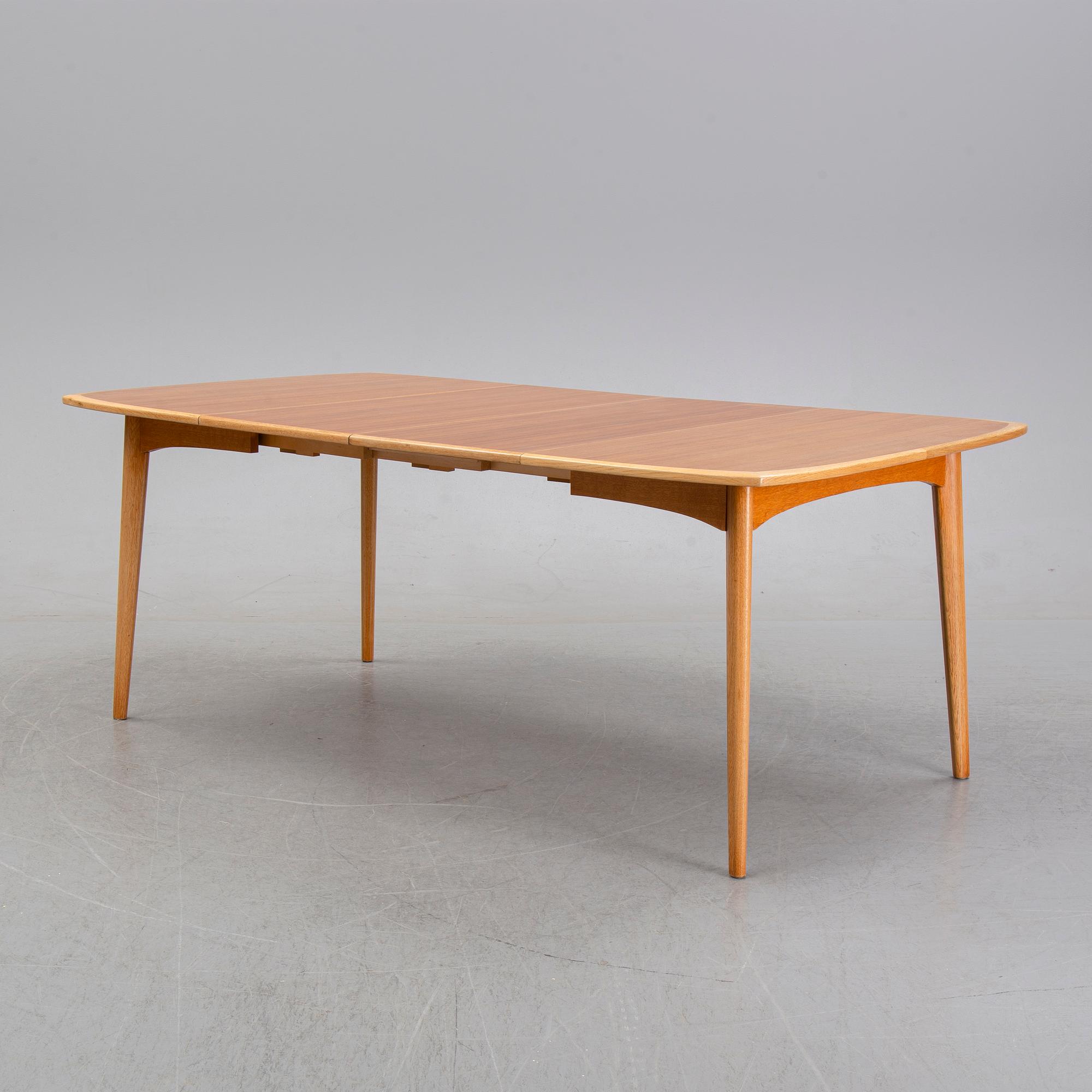 A teak dining table and four chairs, Svegards Markaryd, 1960s.