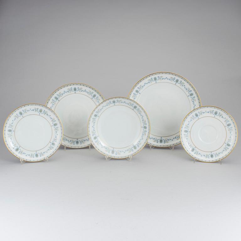 MATSERVIS, 63 delar, porslin, Krautheim, Bavaria, Tyskland, 1900-talets mitt.