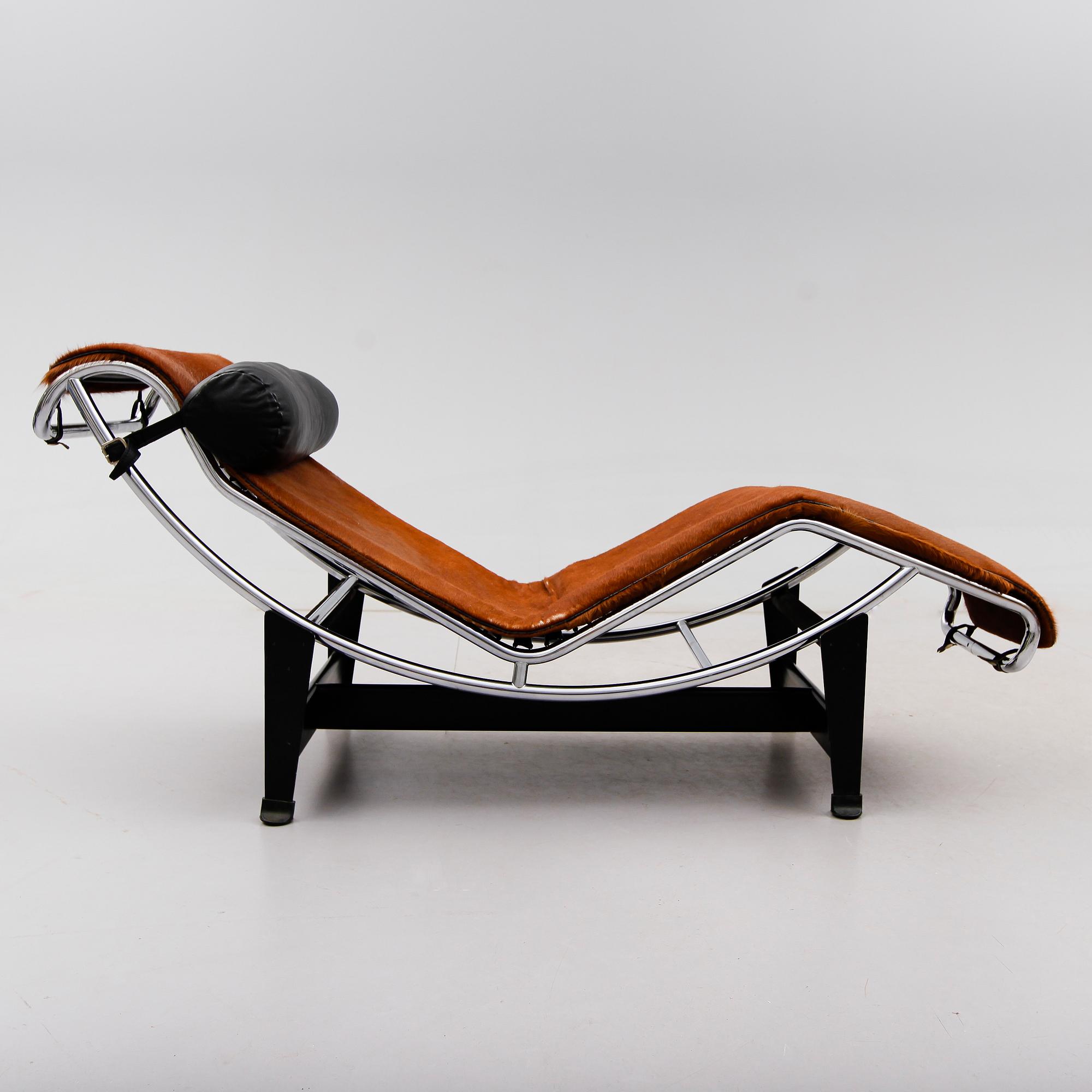 VILSTOL, "LC 4", Le Corbusier, Pierre Jeanneret & Charlotte Perriand, Cassina, Italien, 1900-talets andra hälft.