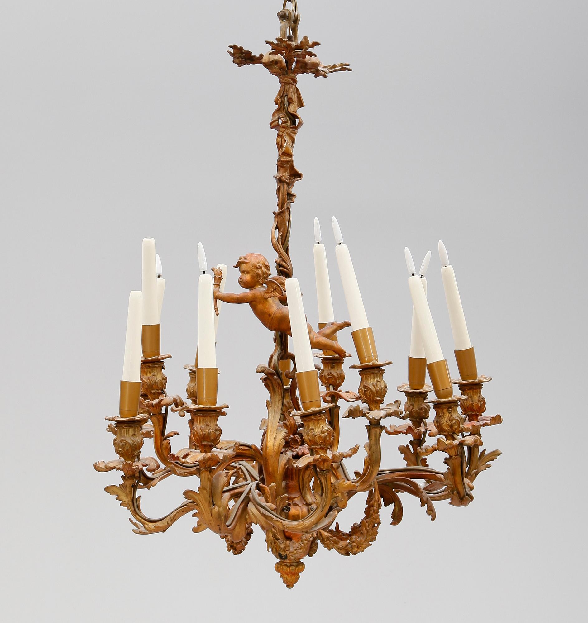 TAKKRONA, rokokostil, 1800-/1900-tal.