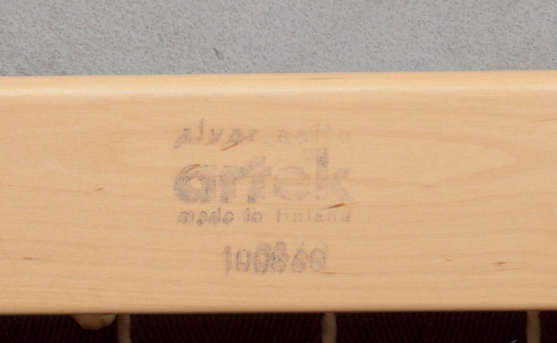 KARMSTOLAR, ett par, modell 45, Alvar Aalto, Artek. Modellen formgiven 1947.