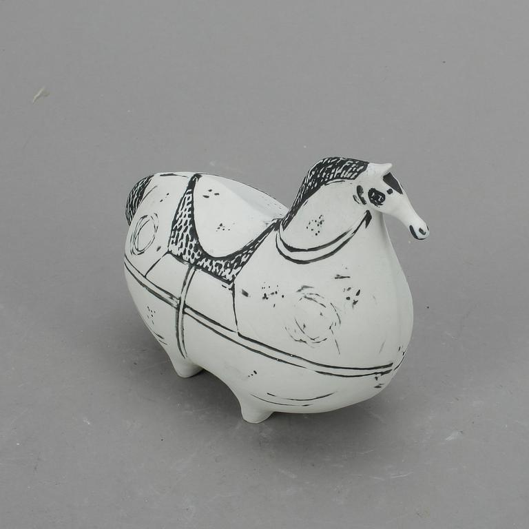 FIGURIN, stengods, "Springare", Stig Lindberg, Gustavsbergs studio, tillverkad mellan 1952-1972.