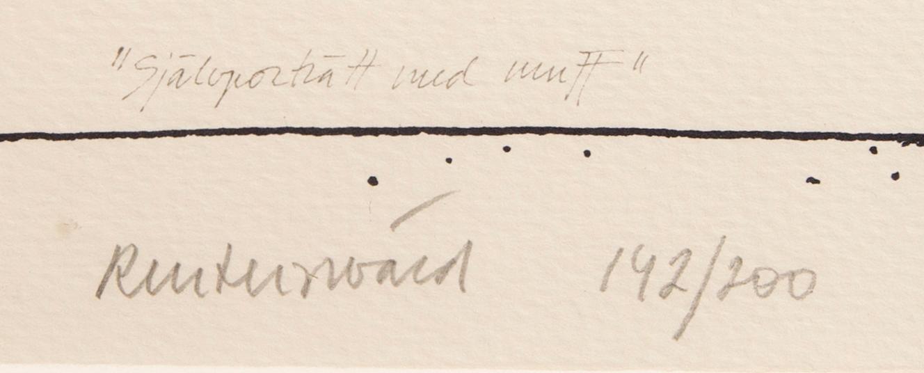 Carl Fredrik Reuterswärd, , färglitografi signerad och numrerad 142/200.