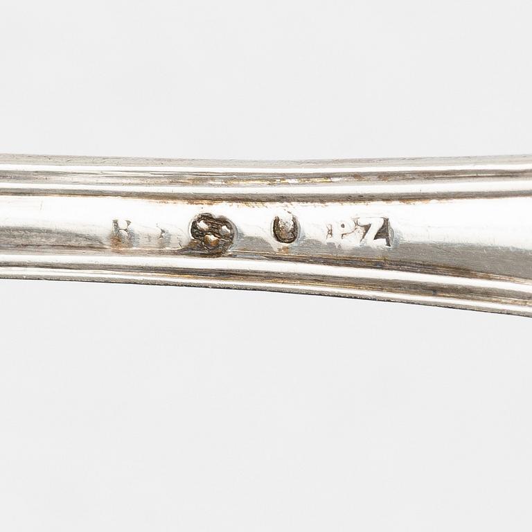 Pehr Zethelius, Forks, 6 pcs, silver, Stockholm 1808.