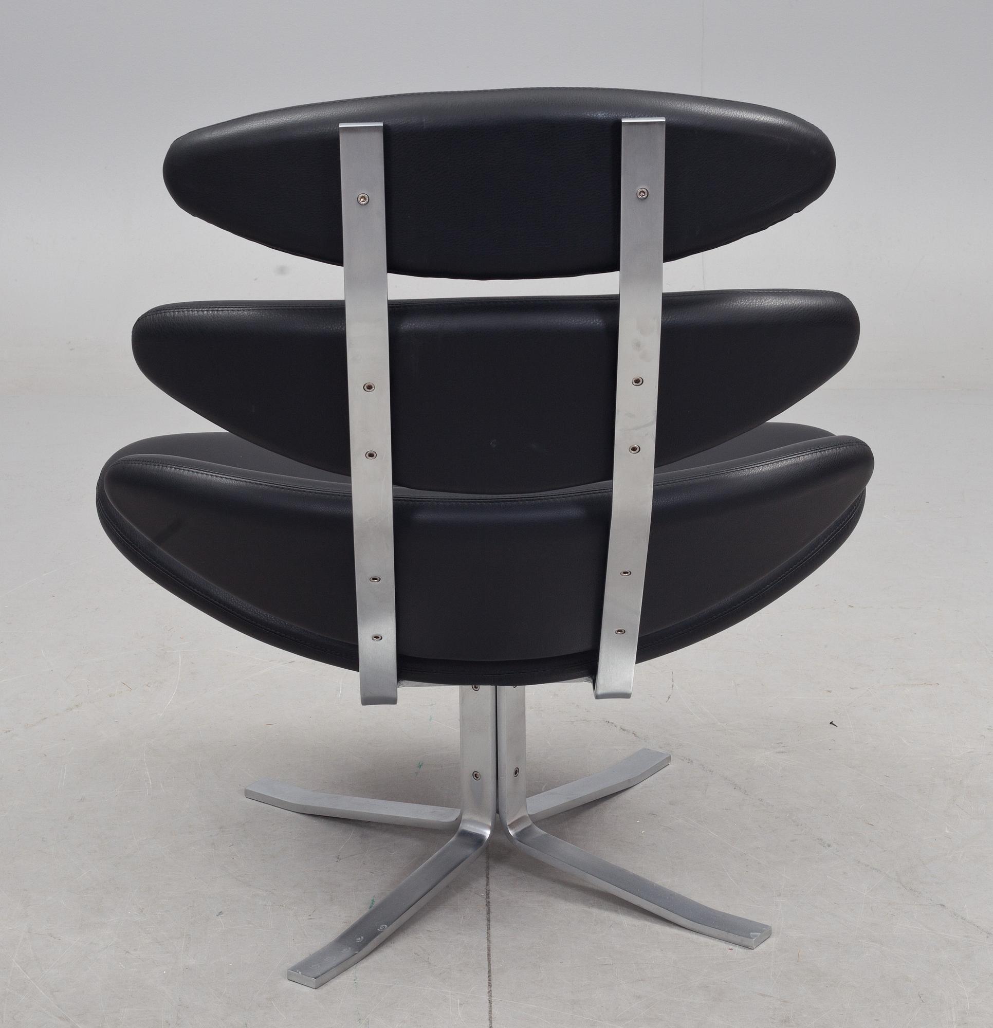 FÅTÖLJ, "Corona", Poul Volther, Erik Jørgensen, Danmark, 1900/2000-tal.