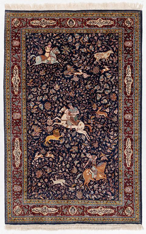 Rug, Ghom 215 x 138 cm.