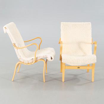 A pair of "Eva" chairs by Bruno Mathsson for Dux, second half of the 20th century.