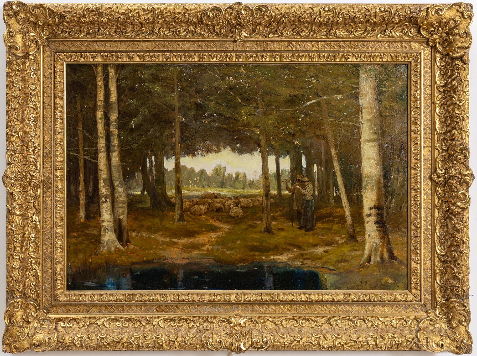 Unknown artist, Pastoral scene.