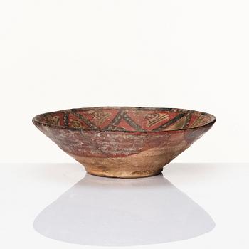 A 11 - 13 th century Samarkand - Uzbekistan, pottery bowl.