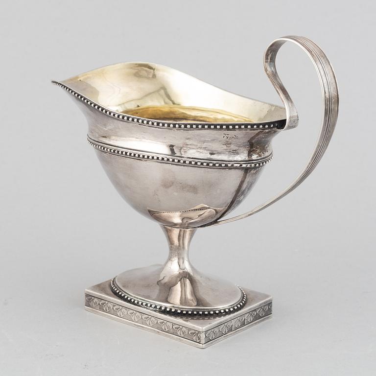 A swedish silver suace boat, mark of Lorenz Georg Weis, Norrköping, probably 1797.
