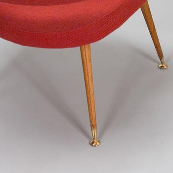 Gastone Rinaldi, a pair of armchairs, model 'Du 55 p. Model designed in 1954.