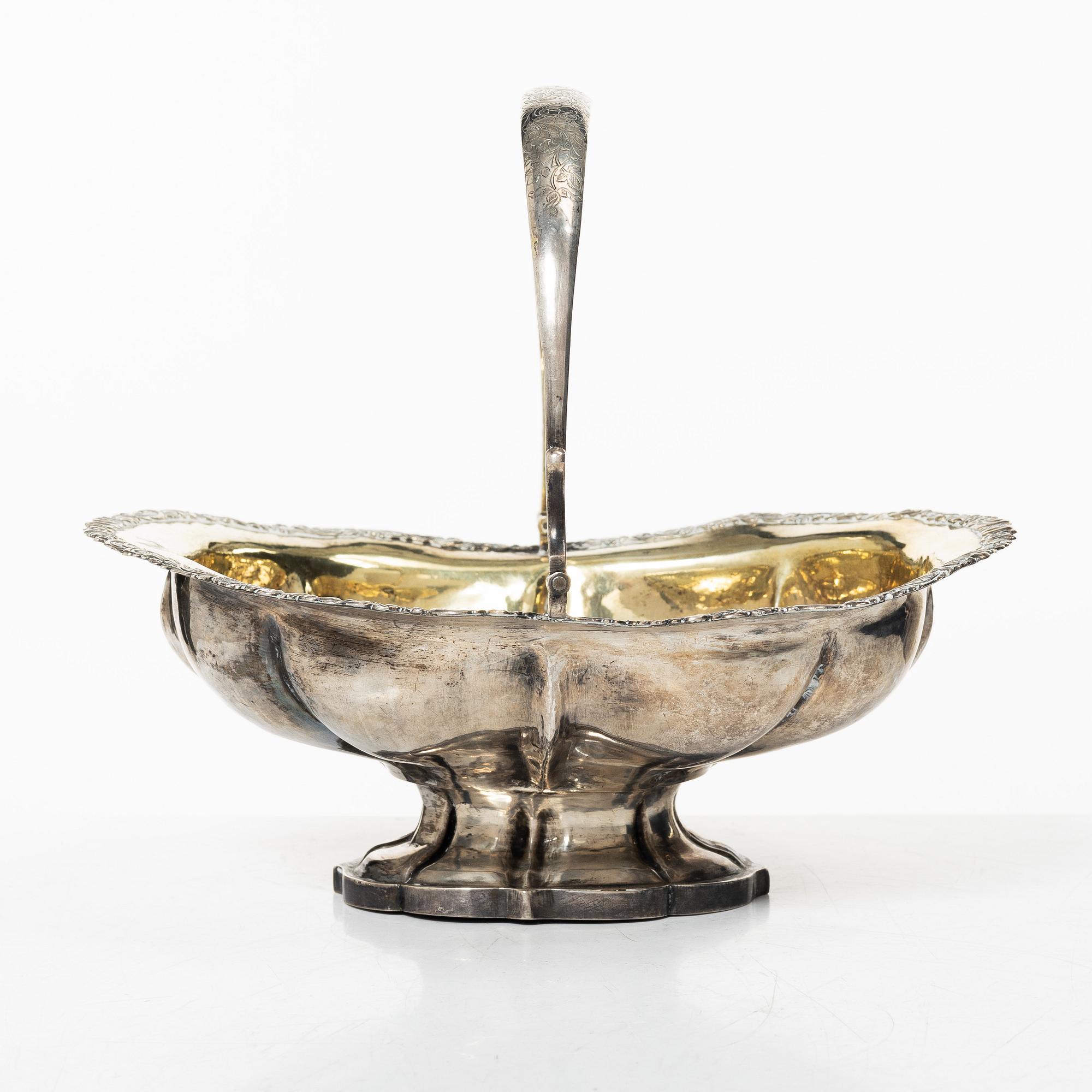 Konfektskål, silver, Moskva, Ryssland 1840.