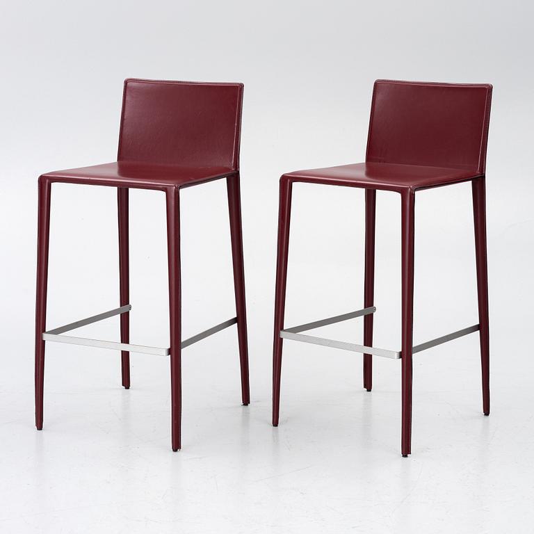 Lievore Altherr Molina, Two 'Norma' bar stools, Arper.