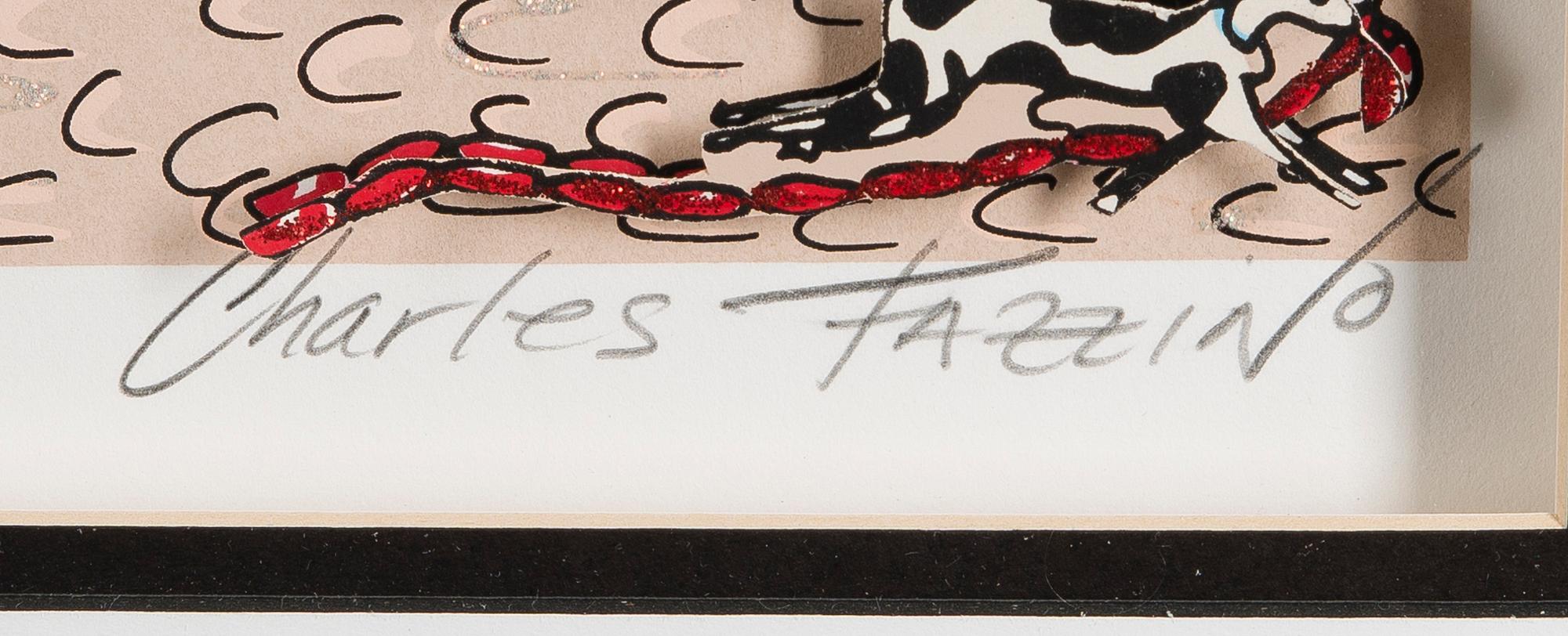 CHARLES FAZZINO, serigrafi / 3D-konstruktion, signerad och numrerad XVI/XXV.