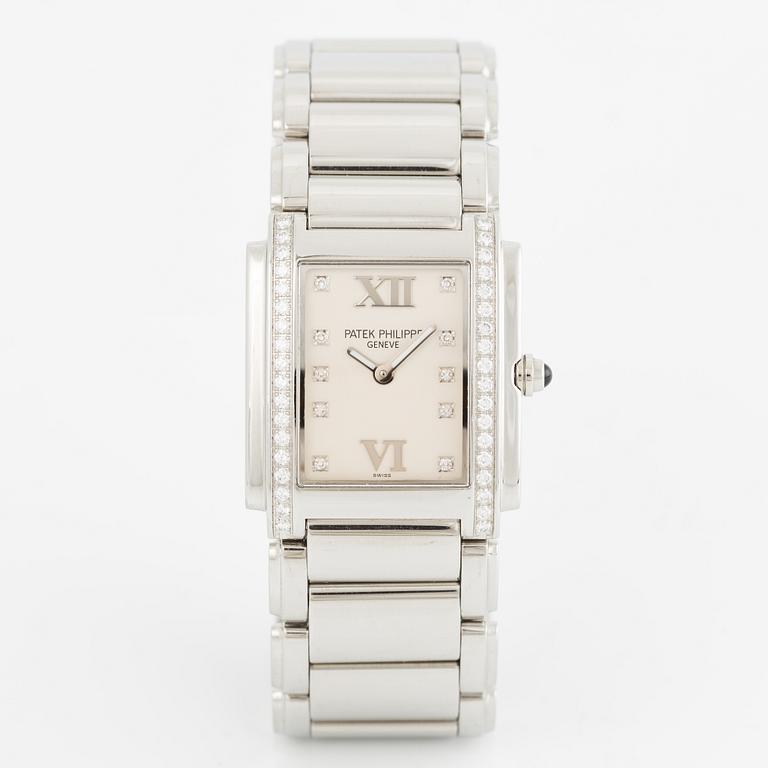 Patek Philippe, Twenty-4, "Diamond Dial", wristwatch, 25.1 x 30 mm.