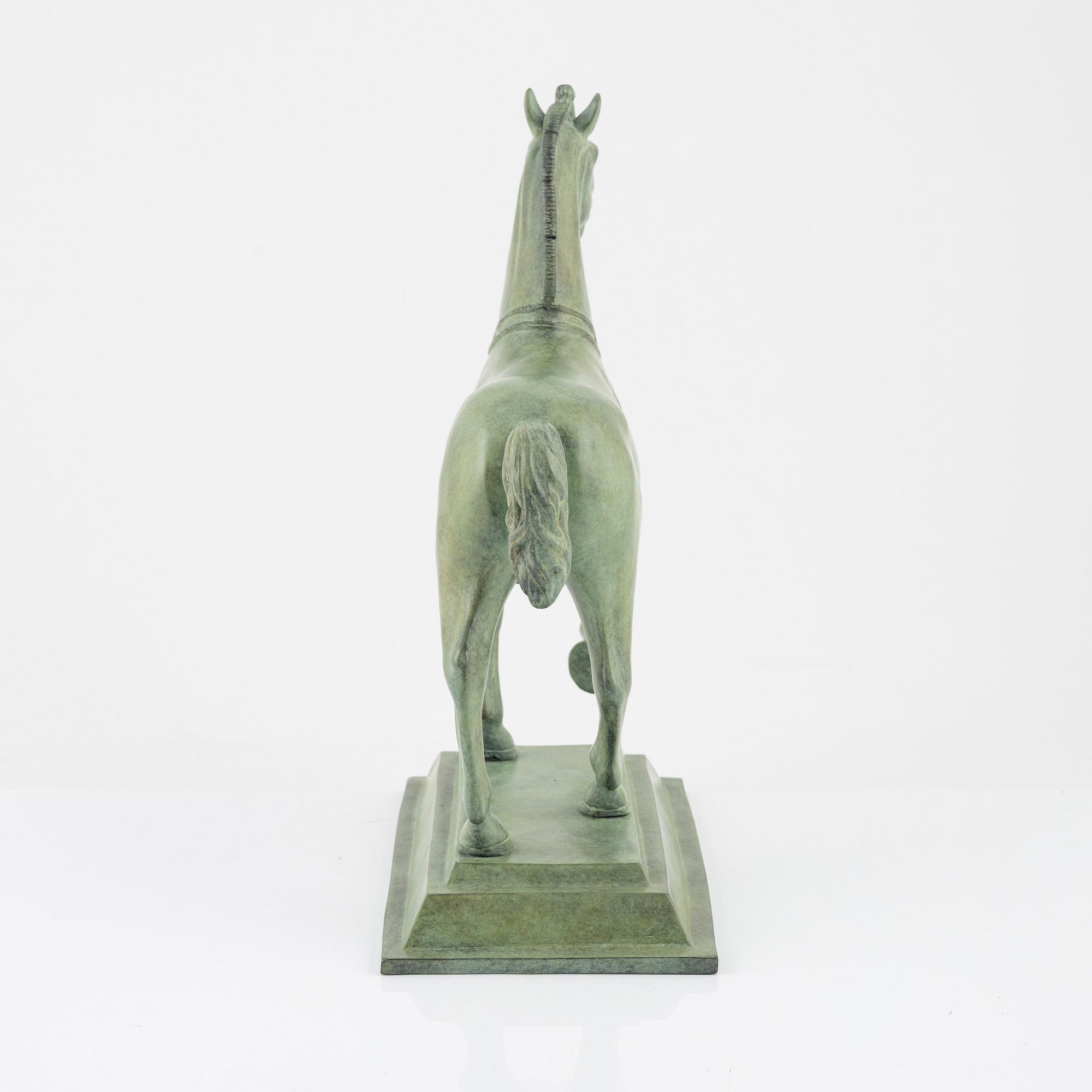 A patinated bronze sculpture after the Horses of Saint Mark.