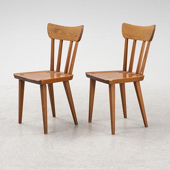 Carl Malmsten, a set of five pine chairs from Karl Andersson & Söner.