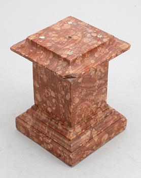 SOCKEL, marmor, 1900-tal.