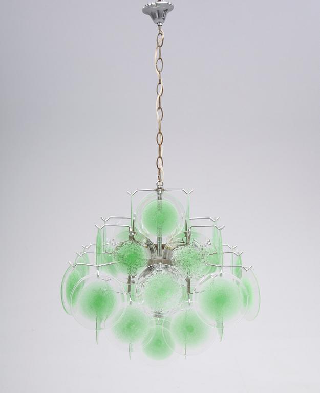 TAKLAMPA, Vistosi, Italien, 1960-tal. Höjd 40 cm.