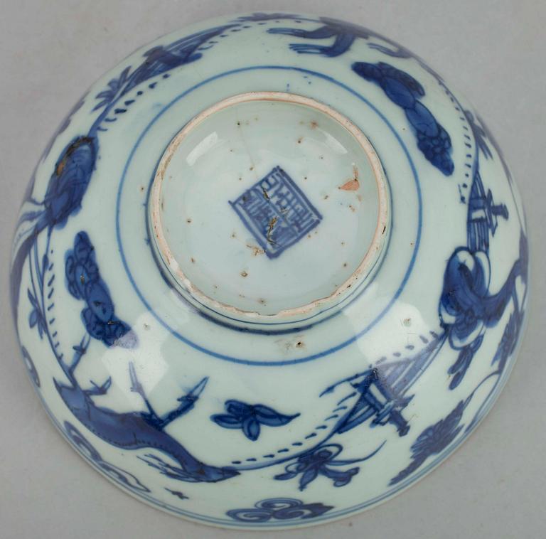 KULHO, posliinia, Kiina, Ming-dynastia 1600-luku.