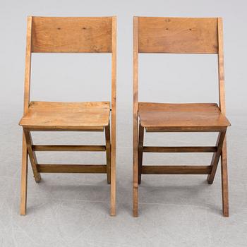 FÄLLSTOLAR, 8 st, 1930-tal.