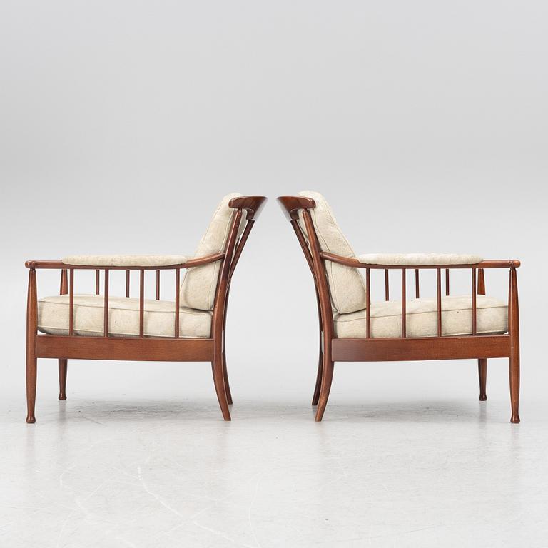 Kerstin Hörlin-Holmquist, fåtöljer, ett par, "Skrindan" för OPE-möbler 1900-talets senare del.