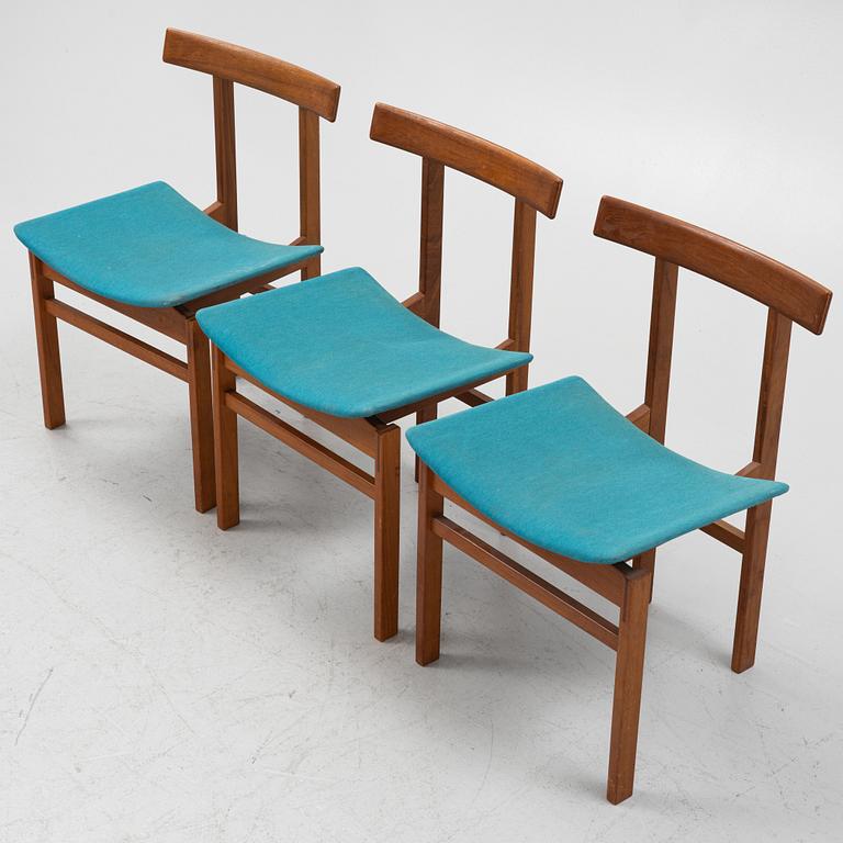 Inger Klingenberg, stolar, 3 st, modell 193, France & Son, 1960-tal.