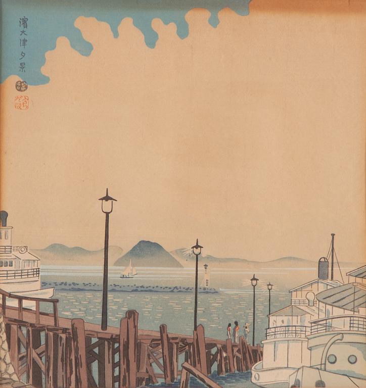 Tomikichirō Tokuriki, 'The Evening Scene of Hama-Otsu'.
