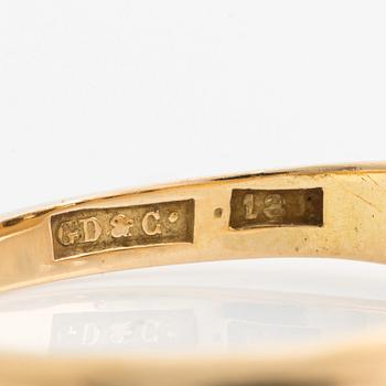 Ring, 18K gold with 5 old-cut diamonds, 1916,