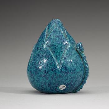 A 'Robins Egg' water dropper, late Qing dynasty (1644-1912).