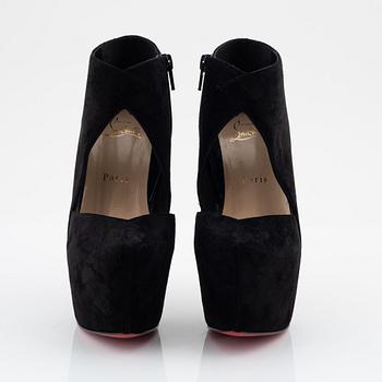Christian Louboutin, a pair of black suede pumps, size 36 1/2.