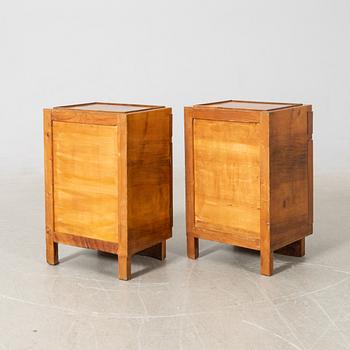 Sängbord, ett par, Art Deco 1900-talets första hälft.