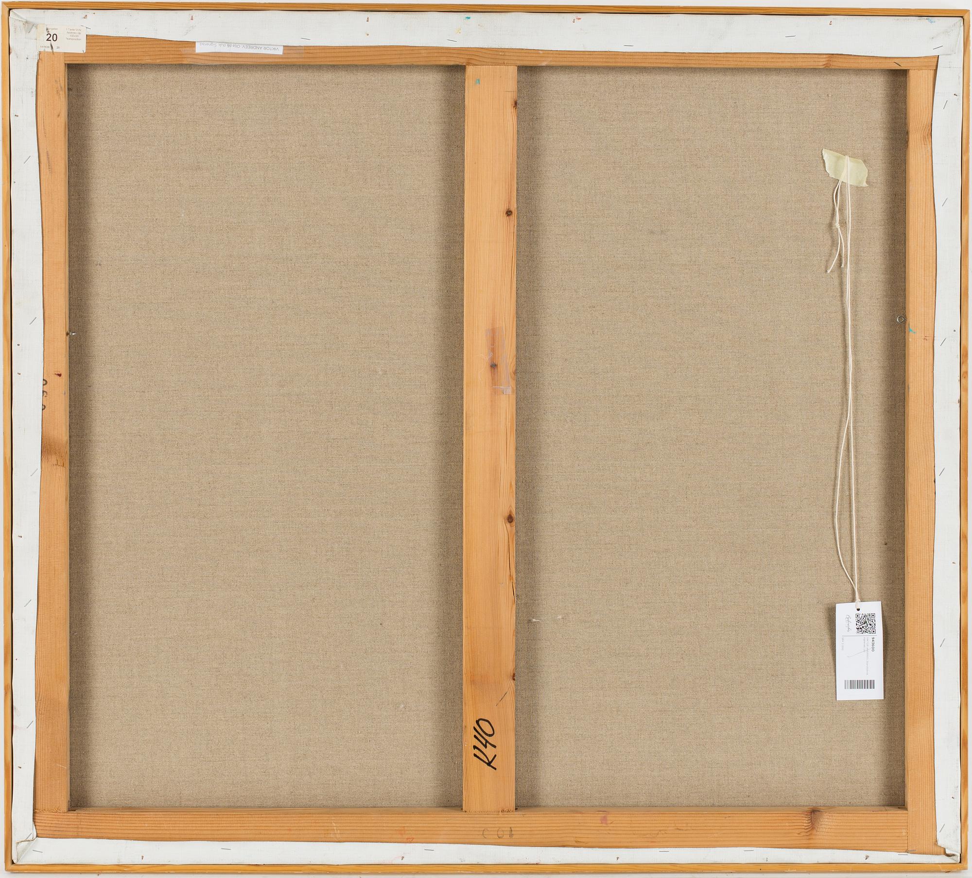 VIKTOR ANDREEV, mixed media on paper, signed.